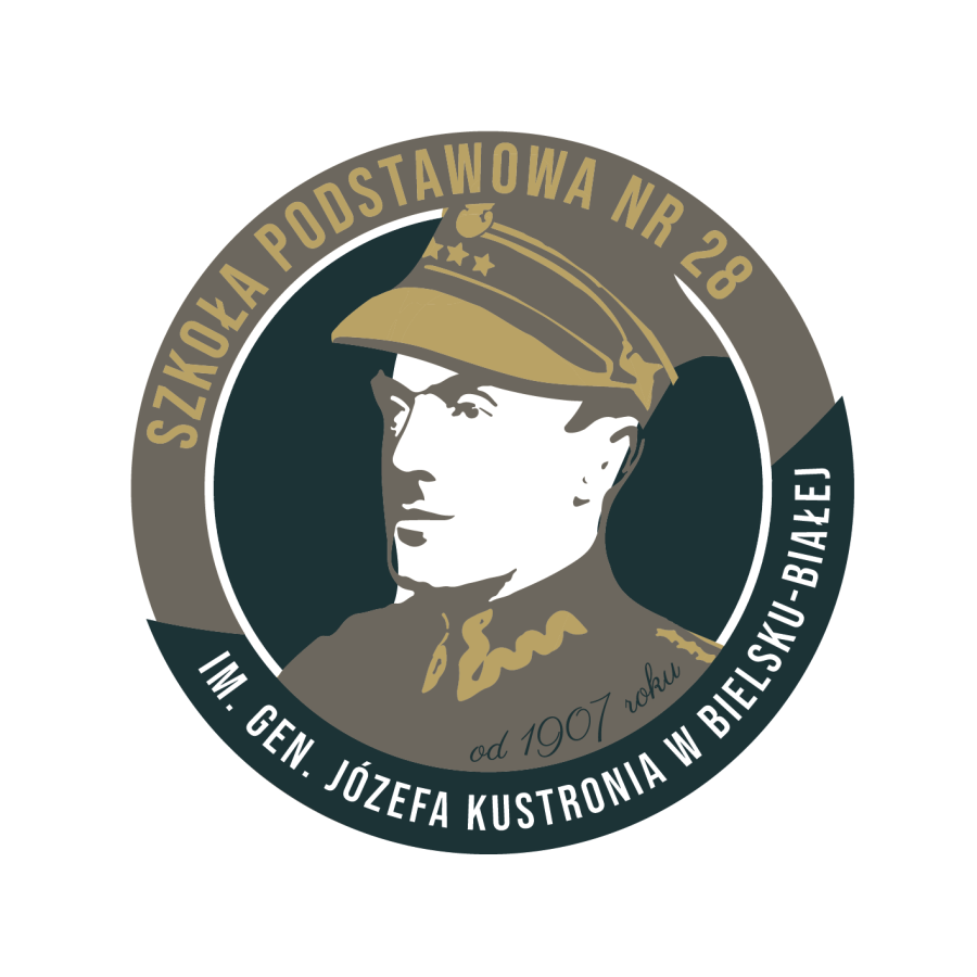 Logo szkoły Szkoła Podstawowa nr 28 im. gen. Józefa Kustronia